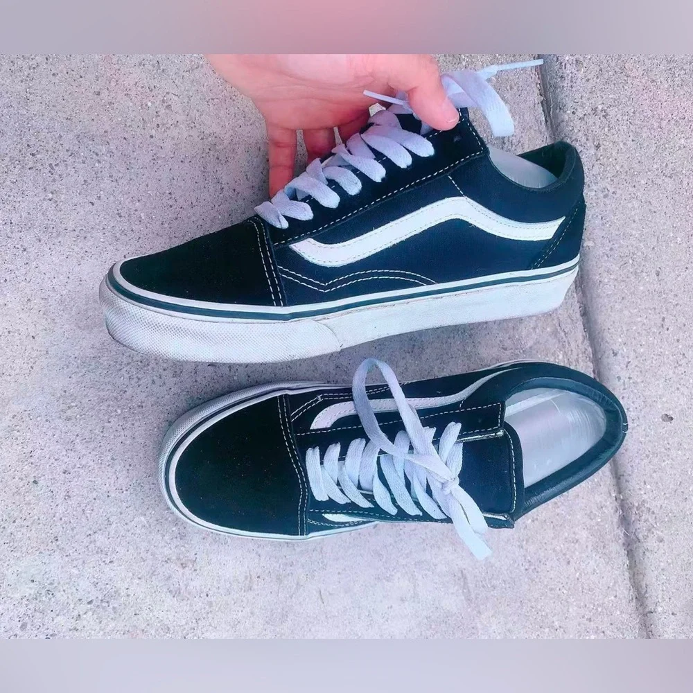 Vans | Old Skool Skateboard Shoes | Black & White | Unisex Womens 9 |‎ Mens 7.5 - Picture 3 of 8